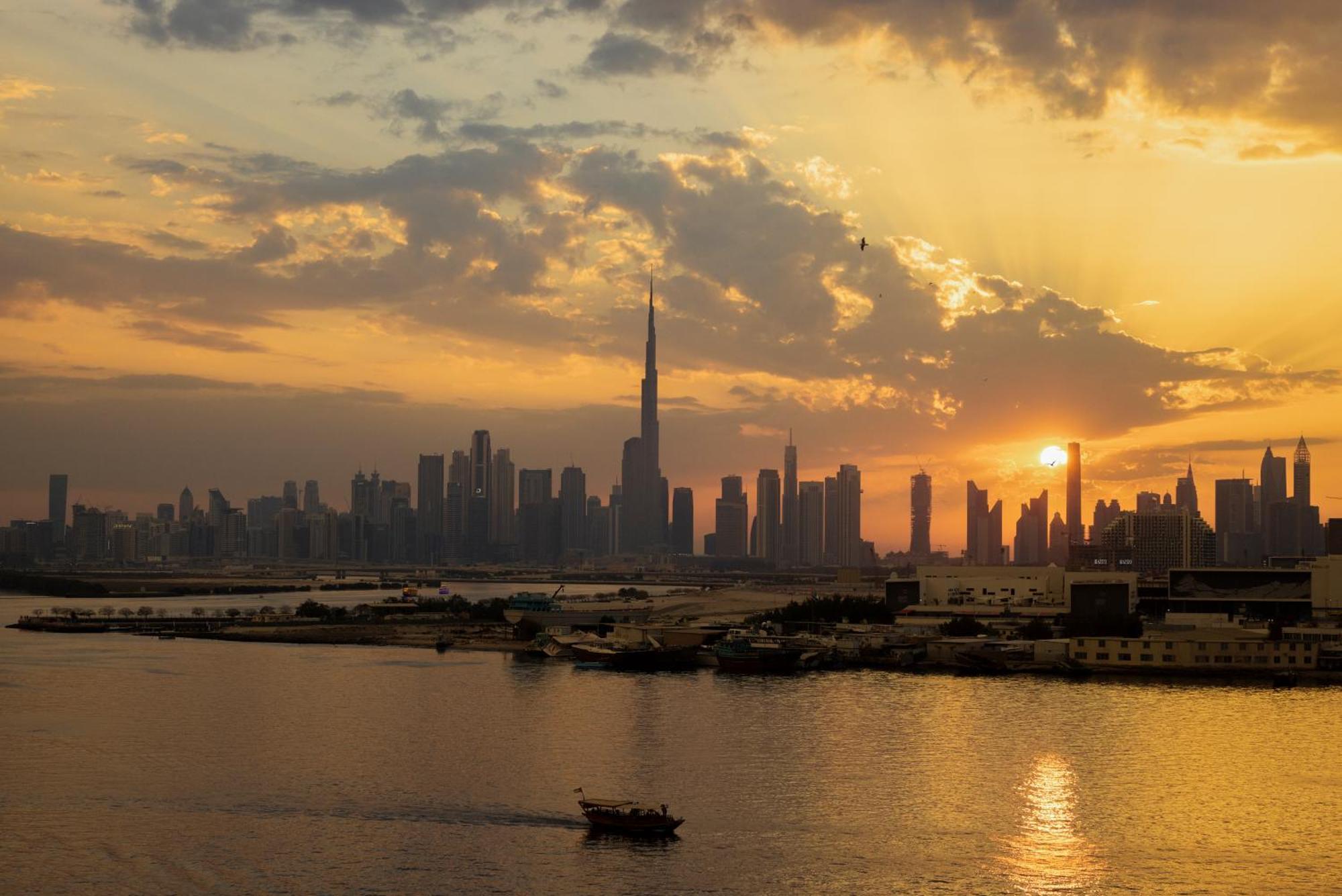 Address Creek Harbour Hotell Dubai Eksteriør bilde Dubai skyline
