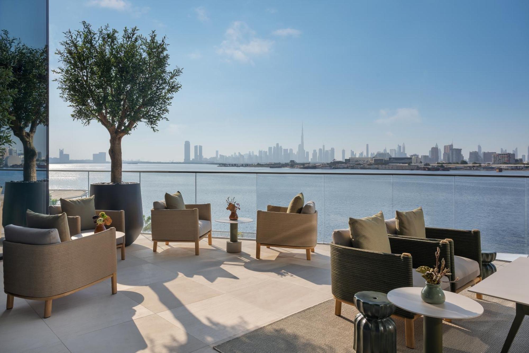 Address Creek Harbour Hotell Dubai Eksteriør bilde View from the terrace