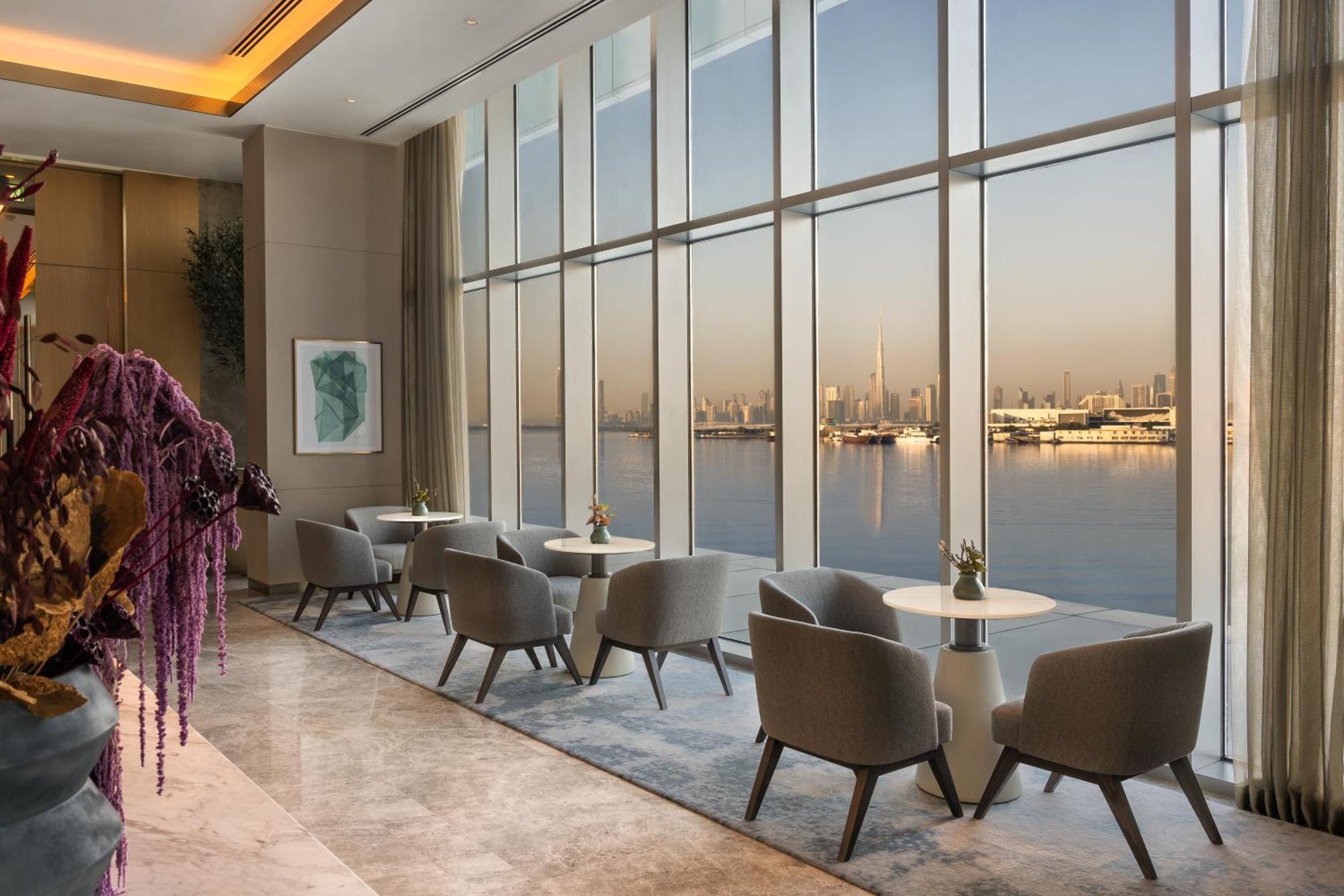 Address Creek Harbour Hotell Dubai Eksteriør bilde The Lounge at the airport